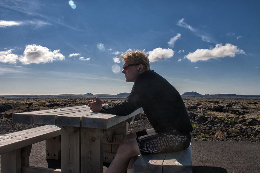 Sven Michalczak Pause im Lavafeld