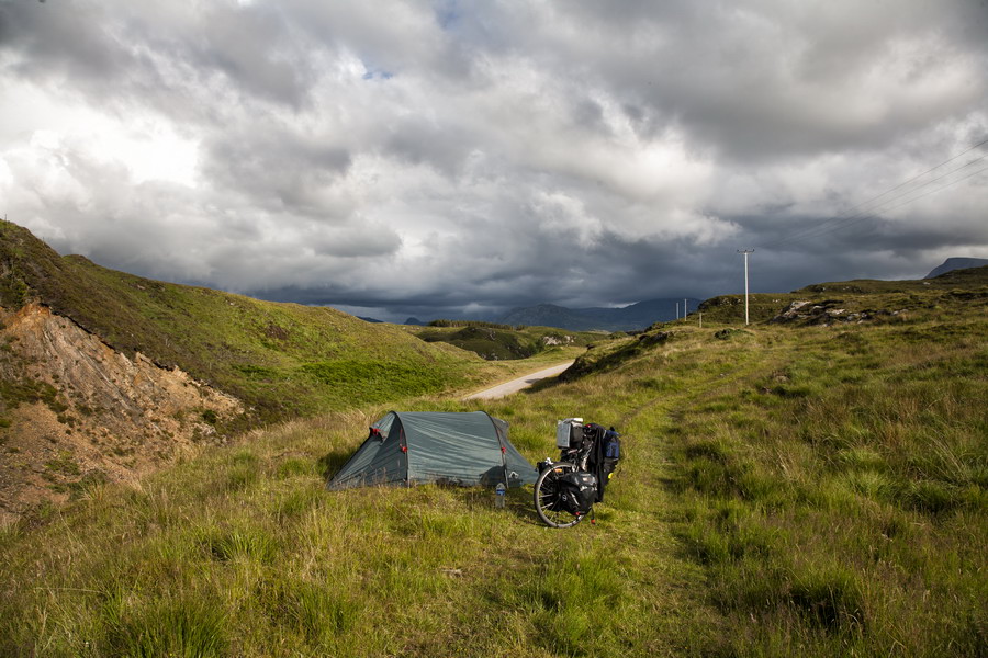 Zeltschottische Highlands
